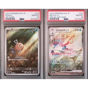 PSA 10 Feebas SV8 Japanese & PSA 10 Milotic SV8 Japanese (Sequential Set)